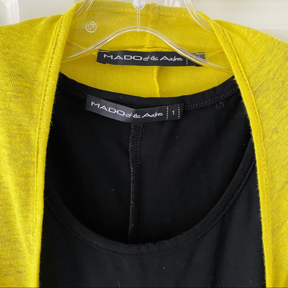 Tunic by MADO et les Autres French brand
Electric Chartreuse yellow & black
